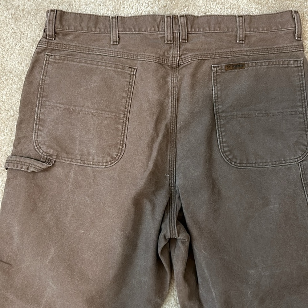 Men’s Brown Schmidt Jeans Size 38x32 - Picture 4 of 7